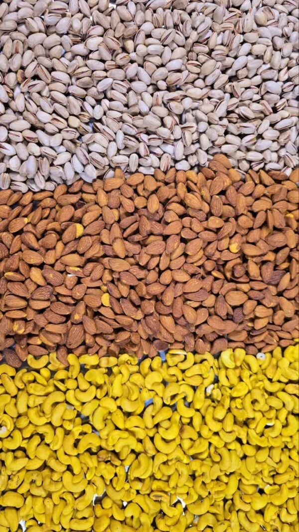 آجیل سه مغز شور زعفرونی